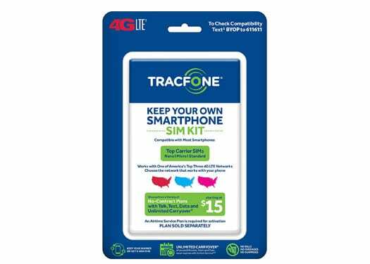 Tracfone Hold din egen telefon 3-i-1 forhåndsbetalt SIM-sett