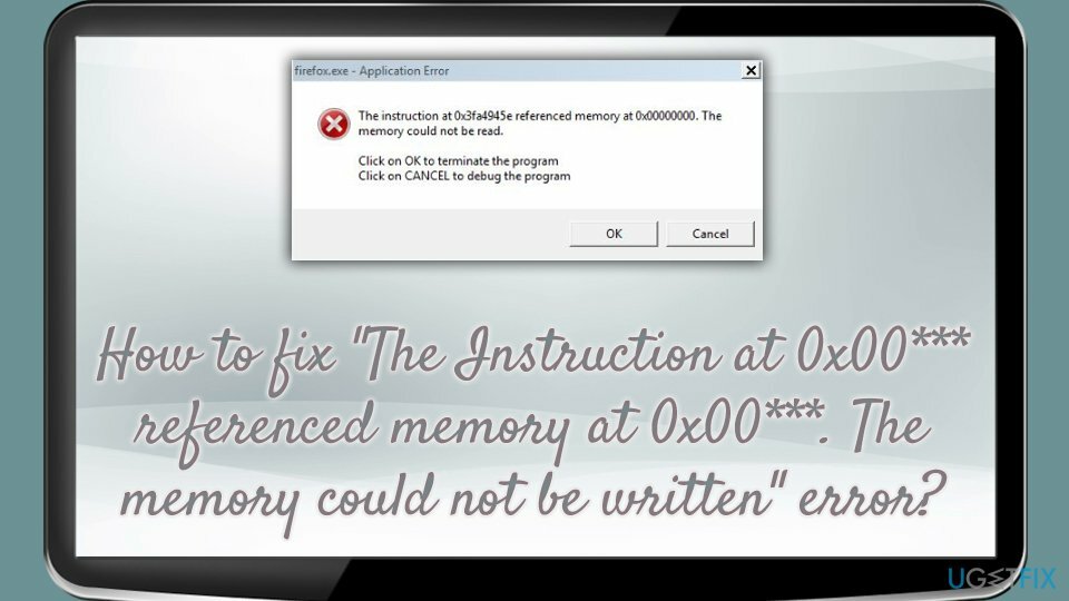 L'istruzione a 0x00*** ha fatto riferimento alla memoria a 0x00*** La memoria non può essere scritta correzione dell'errore