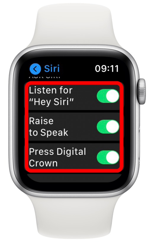 In Chiedi a Siri, seleziona la modalità di attivazione di Siri.