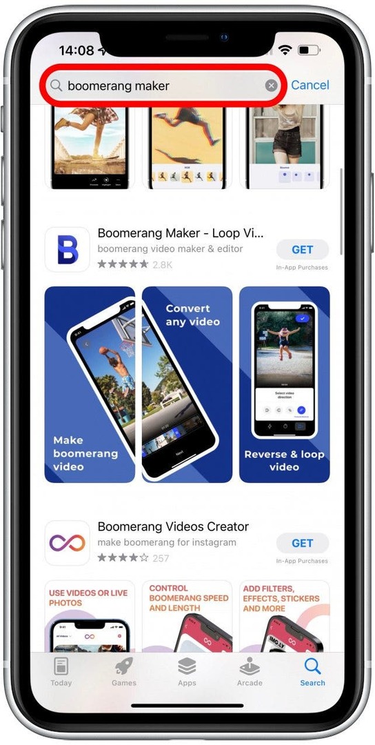Zoeken naar Boomerang Maker - Loop Video
