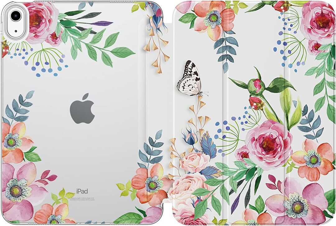 Husă pentru iPad a 10-a generație cu flori parfumate MoKo