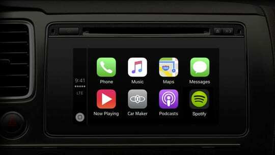 Spotify-appen på Apple CarPlay Dashboard