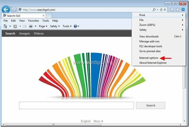 eliminați-searchgol-internet-explorer