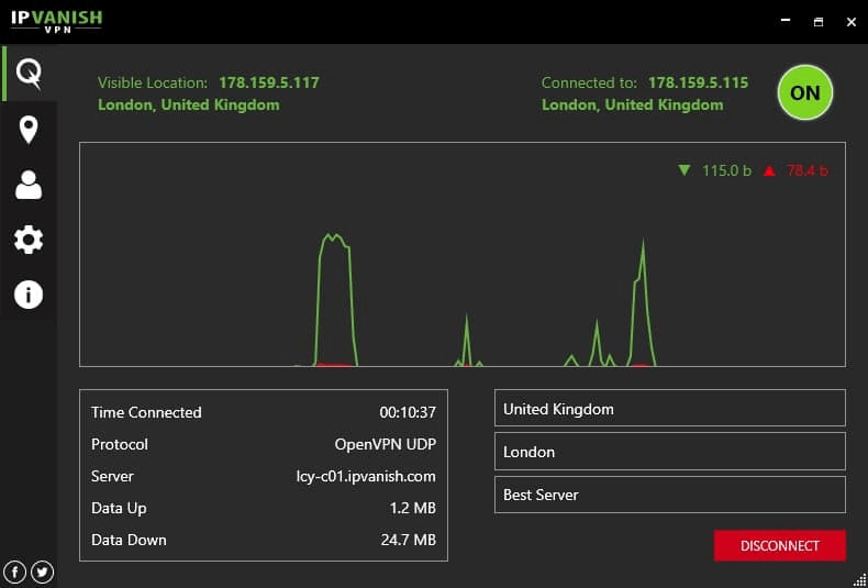 IPVanish - VPN Gratis Terbaik untuk Netflix