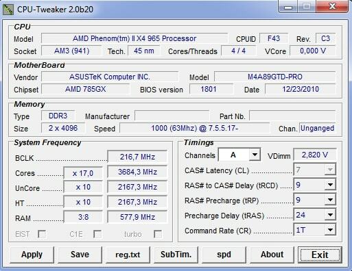 CPU-Tweaker 2.0