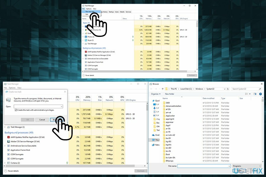 Attività di esecuzione del task manager