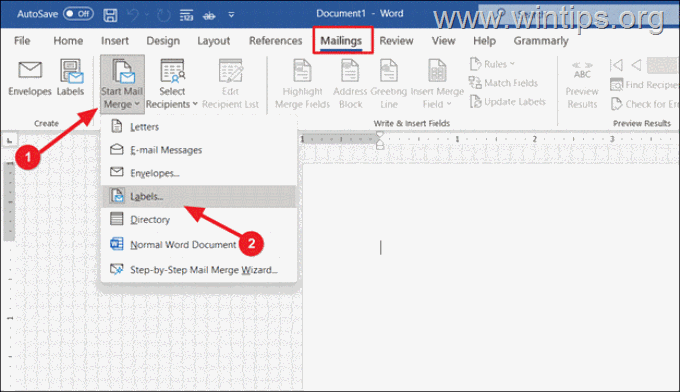 Cara Mencetak Label dari Excel.