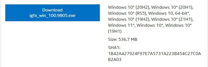 Загрузить драйвер Intel Iris Plus Graphics 655