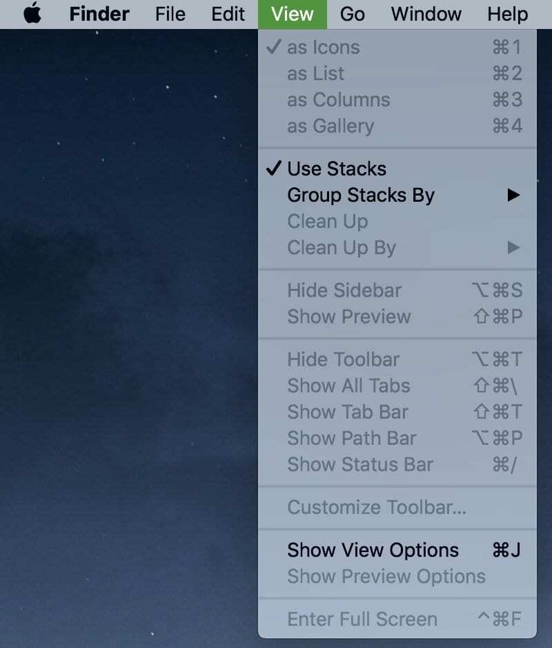 Kako koristiti Stacks u macOS Mojave
