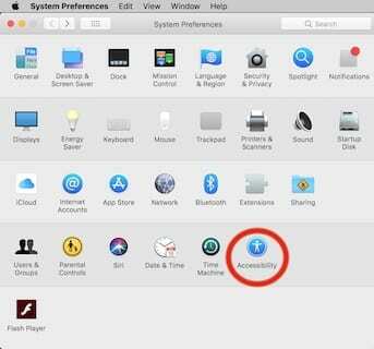 Приступачност у системским подешавањима на Мац-у.