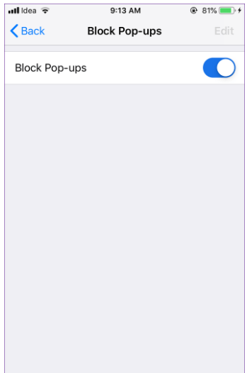 Pop-ups blockieren