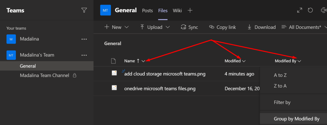 Microsoftove ekipe filtrirajo datoteke