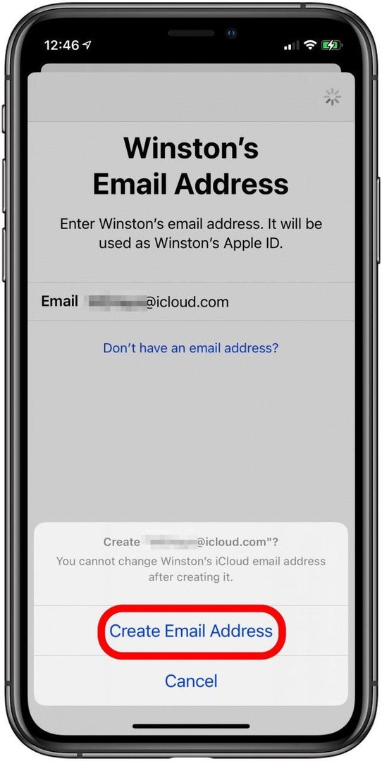 создать адрес электронной почты Apple ID