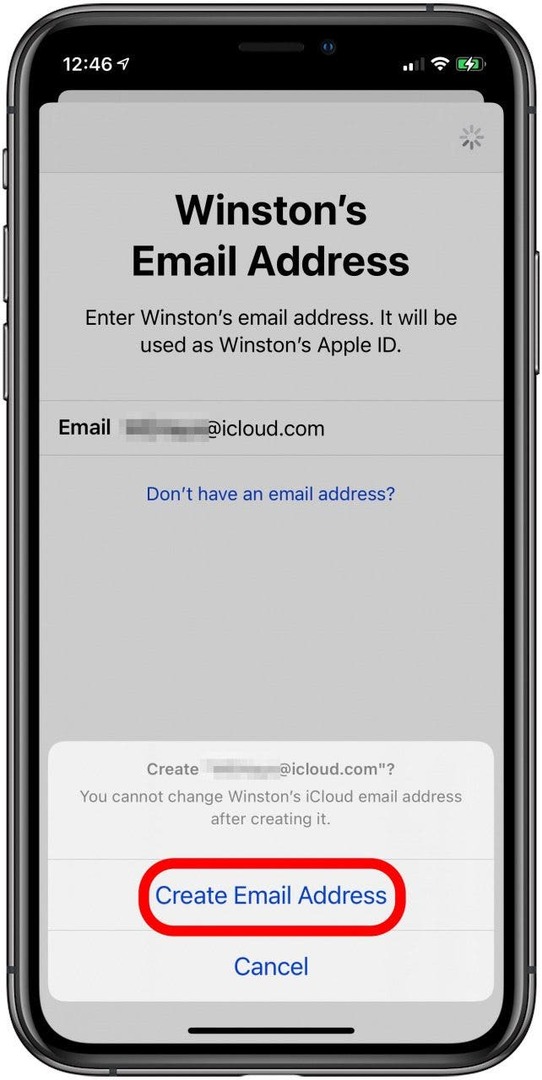 creați o adresă de e-mail Apple ID