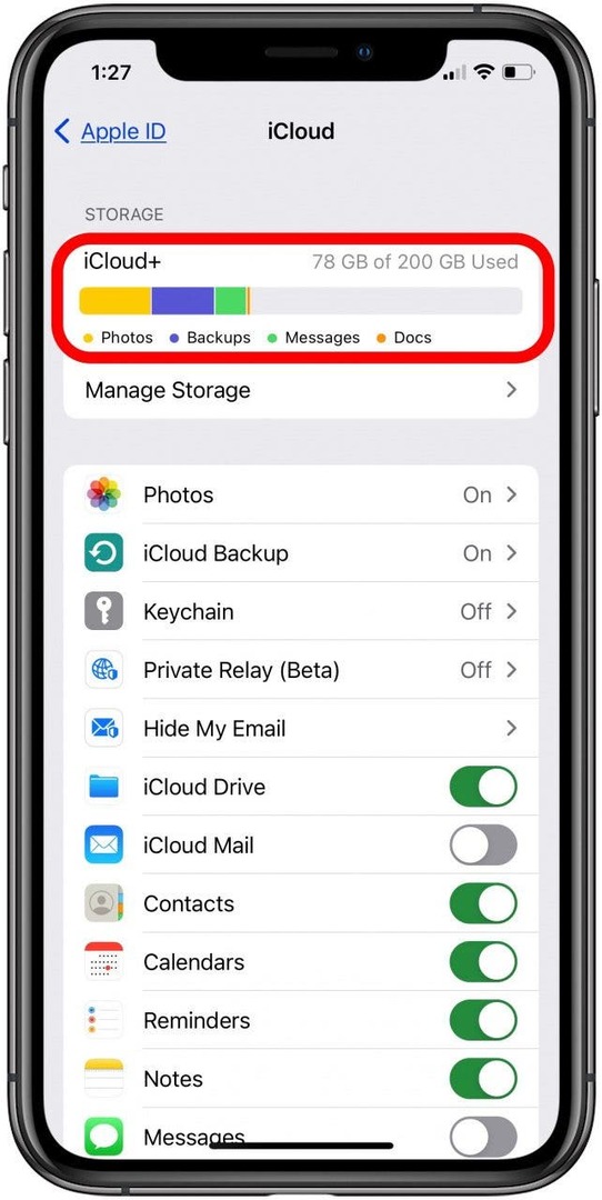 icloud-opslag 