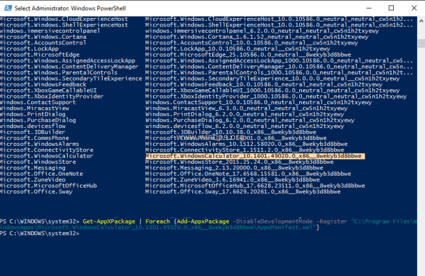 instal ulang Aplikasi Bawaan Default 