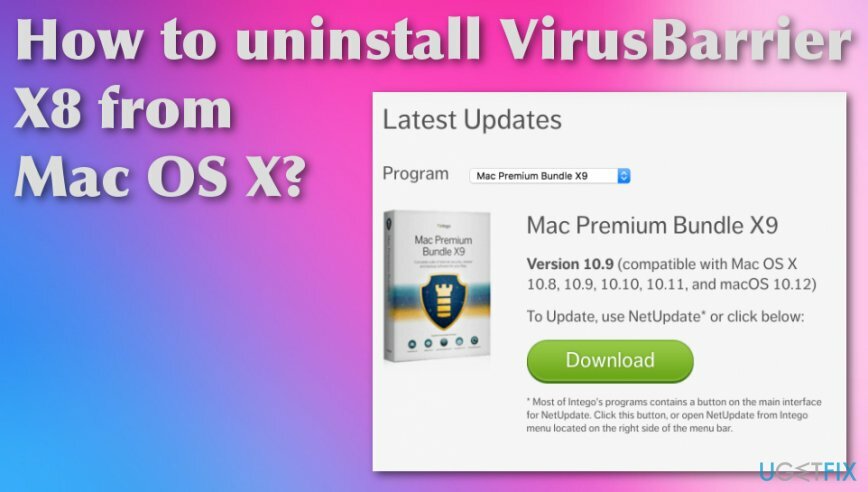 Poista VirusBarrier X8:n asennus Mac OS X: stä
