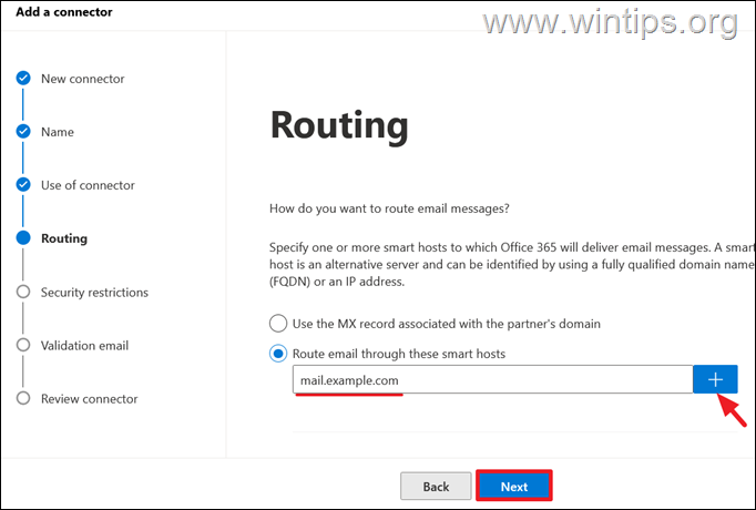 Configurar Office 365 para enrutar el correo