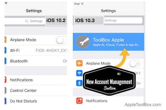 διαχειριστείτε το Apple ID σας χρησιμοποιώντας το iOS 10.3