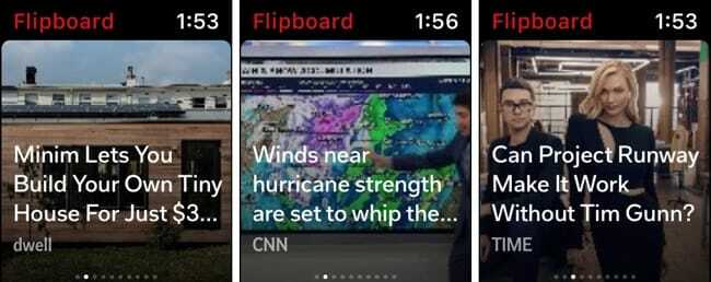 Apple Watch의 Flipboard