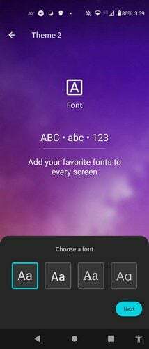 Ubah gaya font Android 11