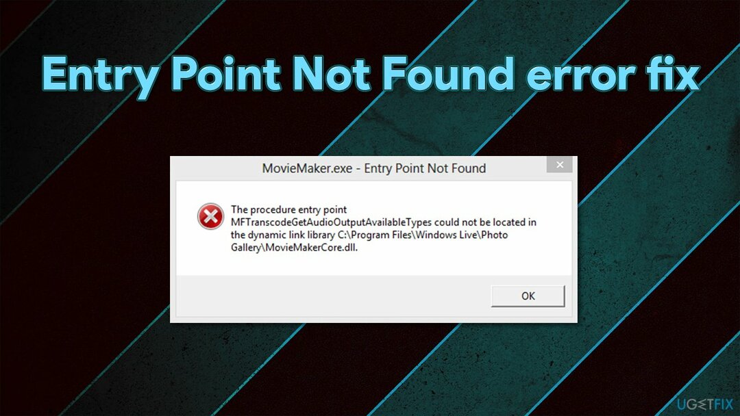 Wie behebt man den Fehler " Einstiegspunkt nicht gefunden" in Windows?