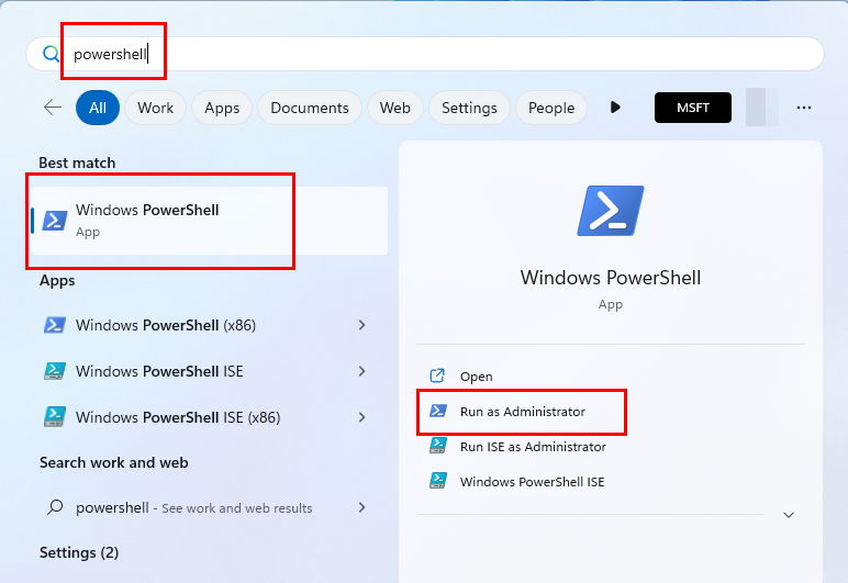 كيفية فتح PowerShell أو موجه الأوامر من قائمة ابدأ