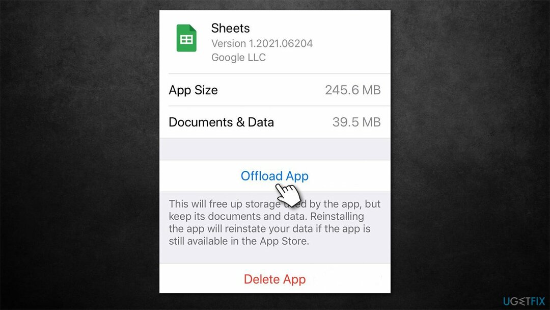 Ștergeți memoria cache a aplicației pe iOS