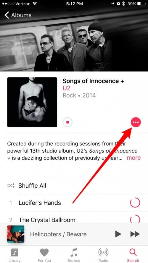 hvordan man fjerner U2 fra iPhone 6
