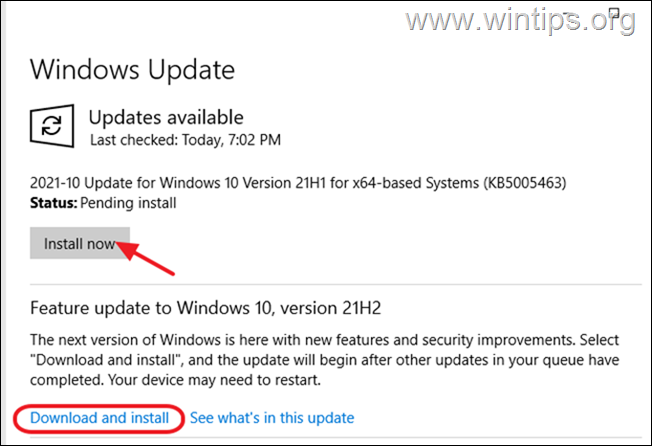 nach Updates suchen windows 10