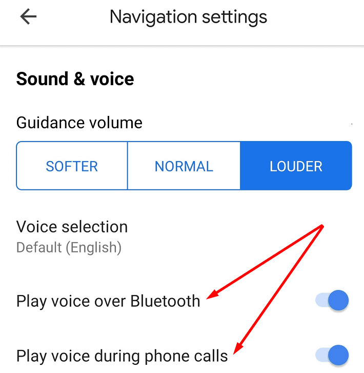 ब्लूटूथ गूगल मैप्स पर आवाज चलाएं।jpg