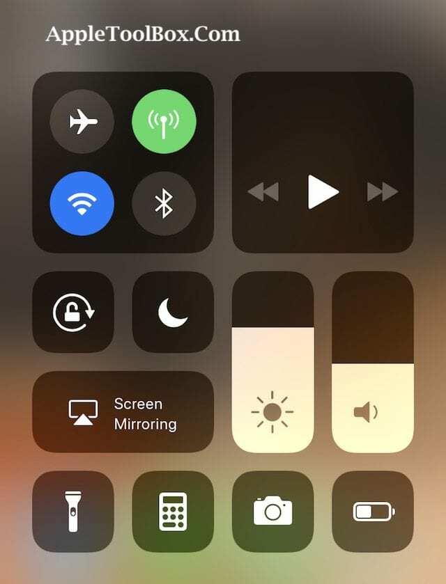 Passen Sie das iPhone Control Center mit iOS 11. an