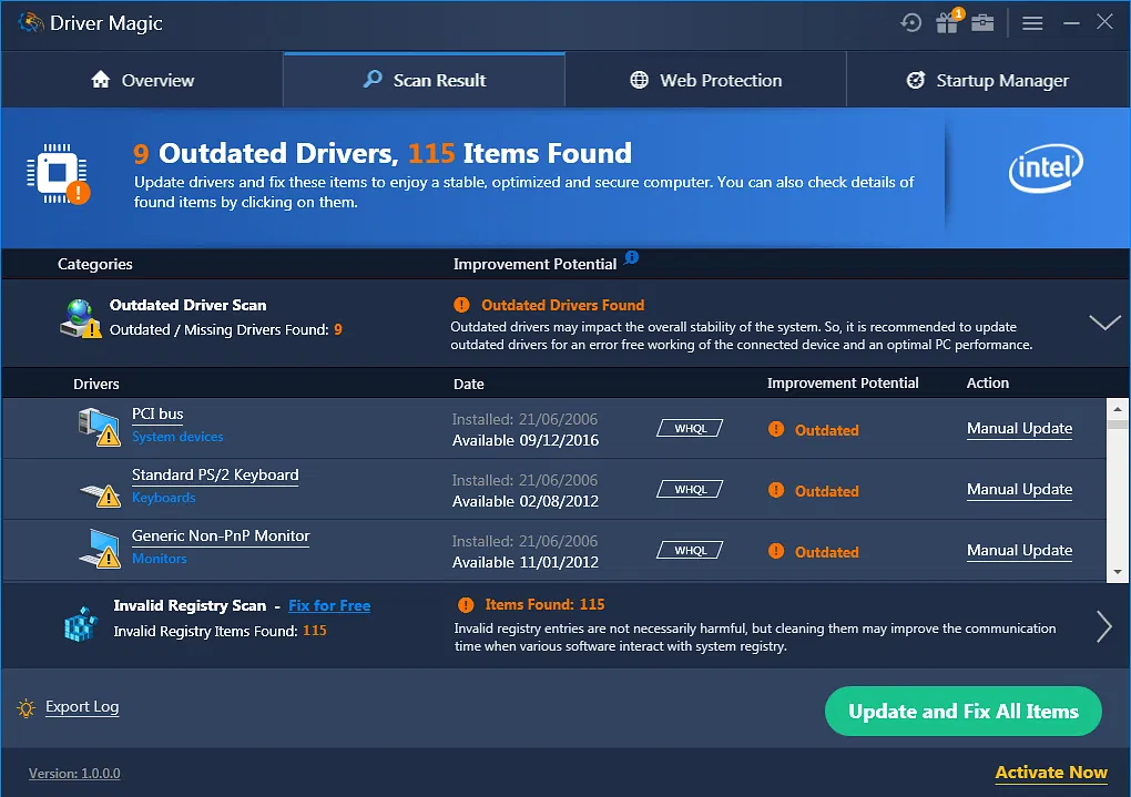 Driver Magic - software de actualizare a driverelor