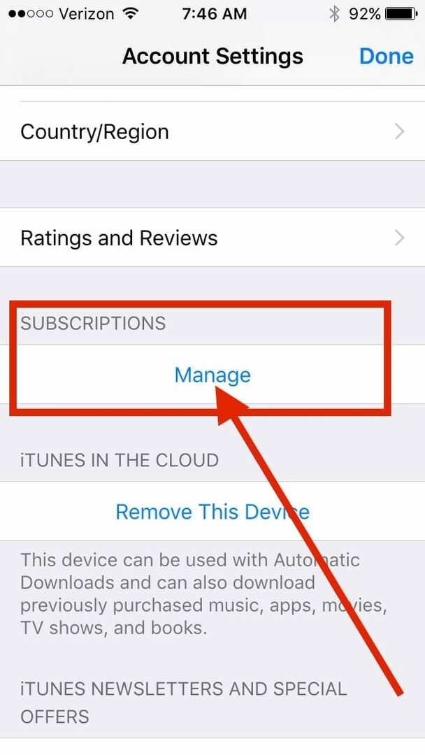 إلغاء اشتراكات المجلات التلقائية في iTunes