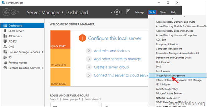 Csoportházirend-kezelés – Server 2016