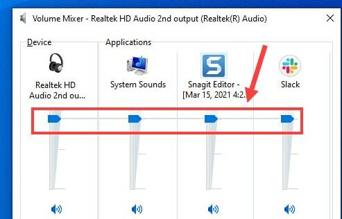 Kapcsolja fel a Volume Mixert