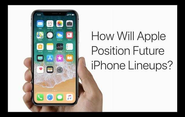 Hoe zal Apple toekomstige iPhone-opstellingen positioneren?