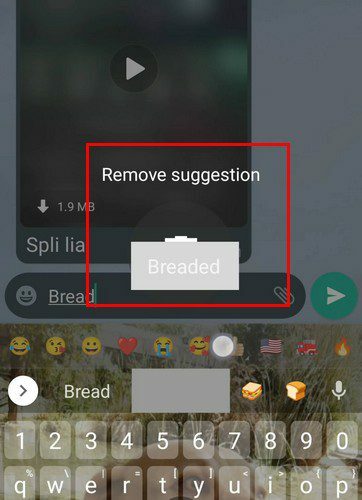 Supprimer la suggestion Samsung