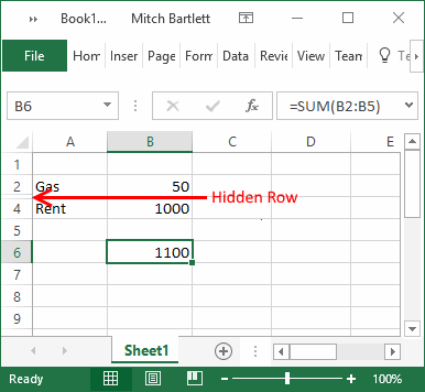 excel-hidden-row