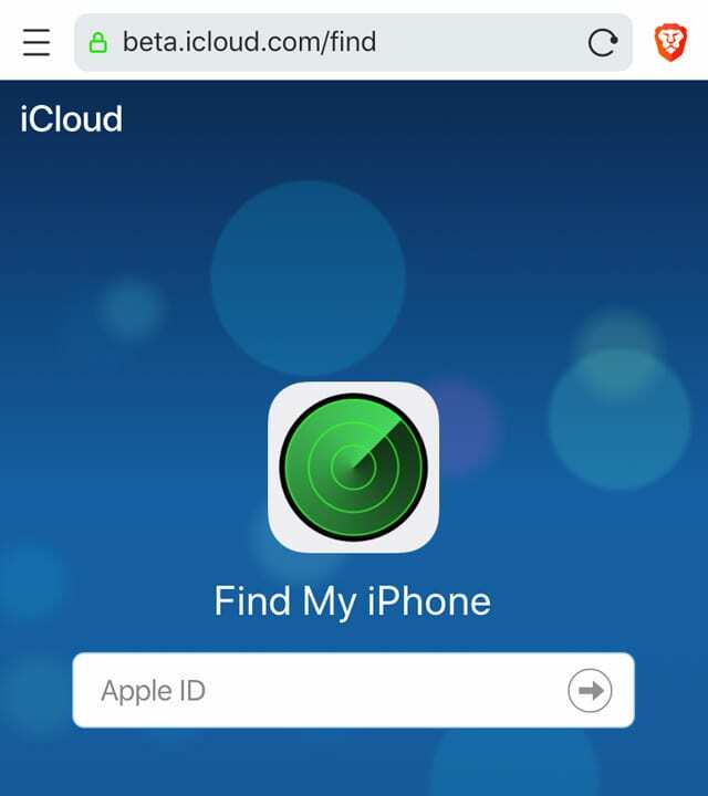 сайт beta.icloud.com на iPhone и iPod