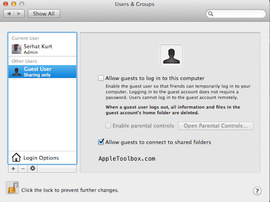 Používateľské nastavenia systému Mac