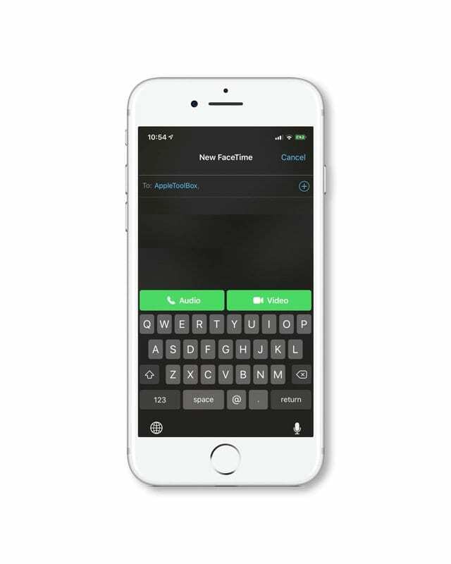 Аудио разговор с лице в iOS 12