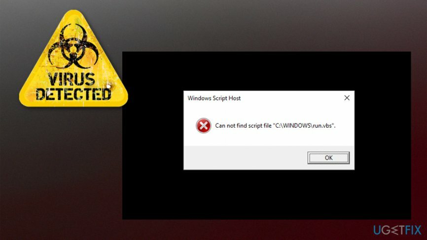 No se puede encontrar el archivo de script C:\Windows\run.vbs error