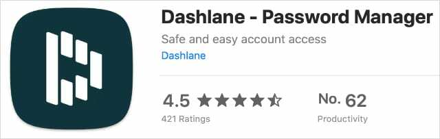 Разширение Dashlane в Mac App Store