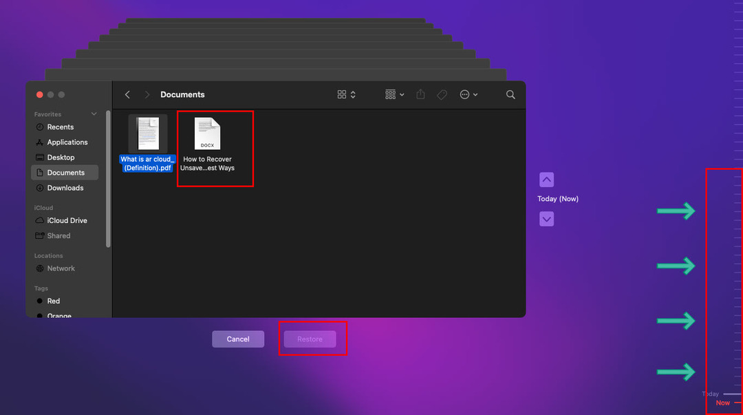 Utforska Återställ osparade Word-dokument på Mac med Time Machine
