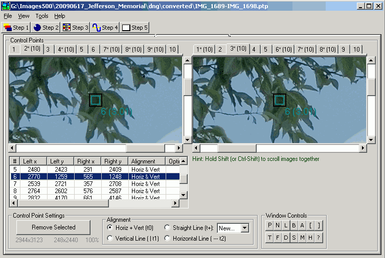 PTAssembler - Programvare for fotosøm for Windows