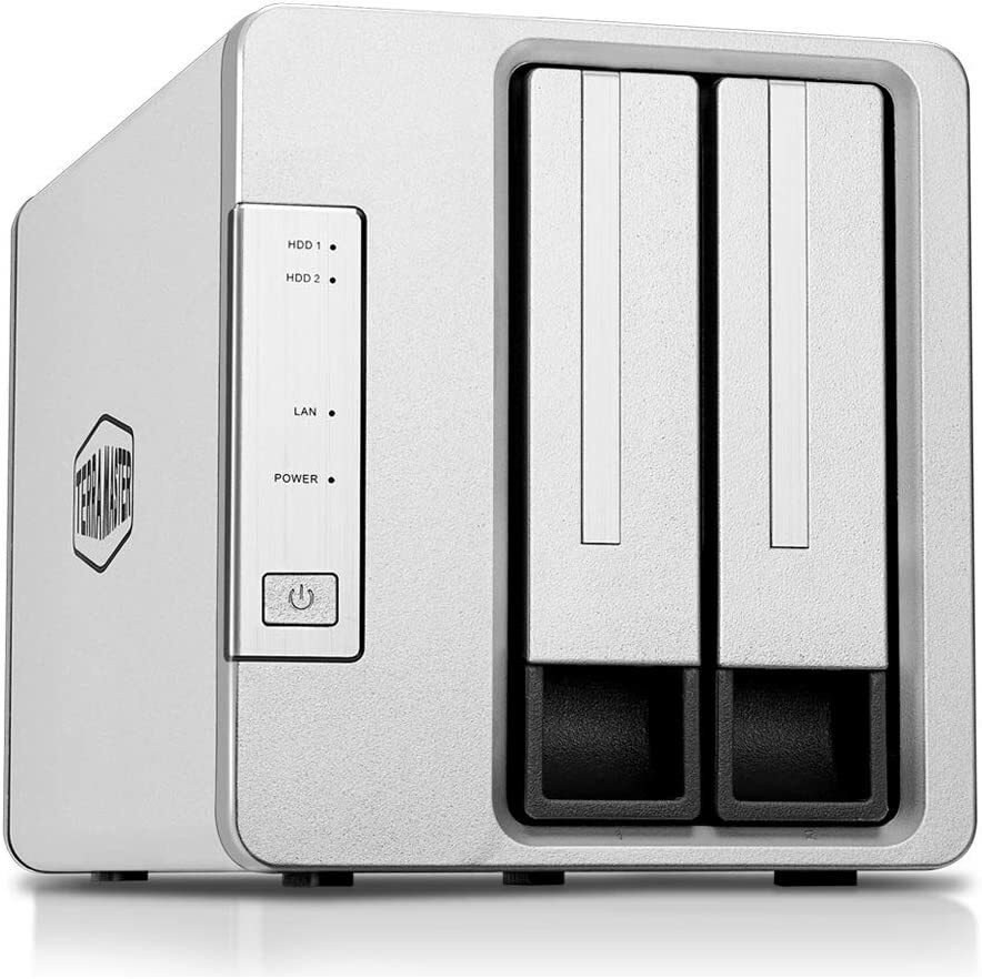 Servidor NAS Diskless TerraMaster F2-221 Storage 2Bay NAS com Plex