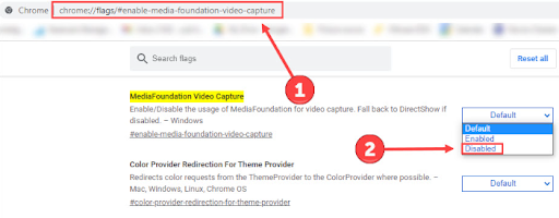 क्रोम में मीडियाफाउंडेशन वीडियो कैप्चर बंद करें