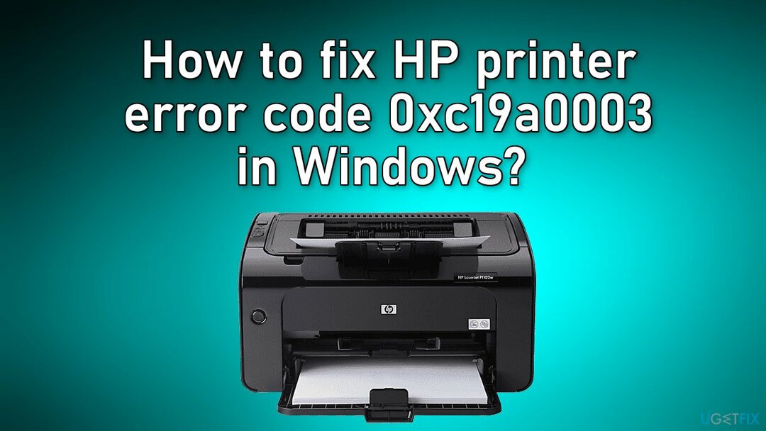 Como corrigir o código de erro da impressora HP 0xc19a0003 no Windows