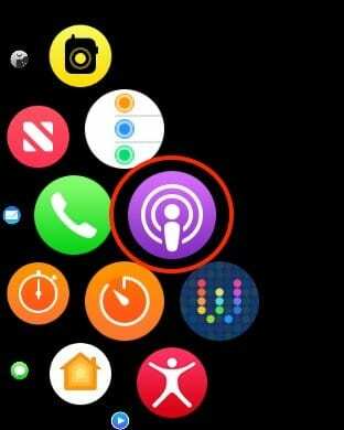 Nastavenie a prehrávanie podcastov na hodinkách Apple Watch